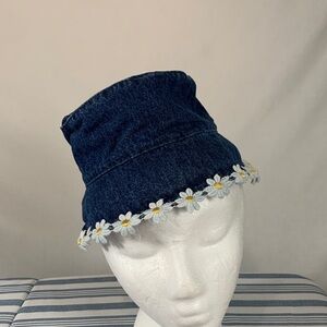 KRU Charming Kids Denim Hat with Daisy Trim Size 12-24 Months